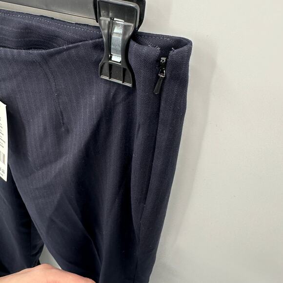 THEORY NWT Belisa Brisbane Navy Pinstripe Dress Trouser Pants // 6 - Picture 5 of 9